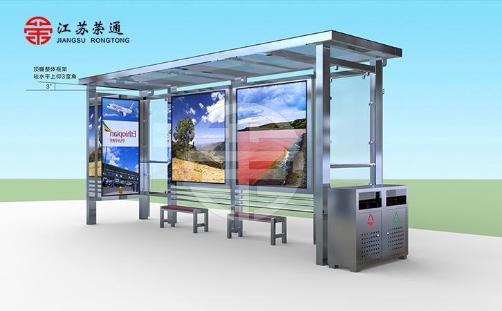 不锈钢公交站台制作